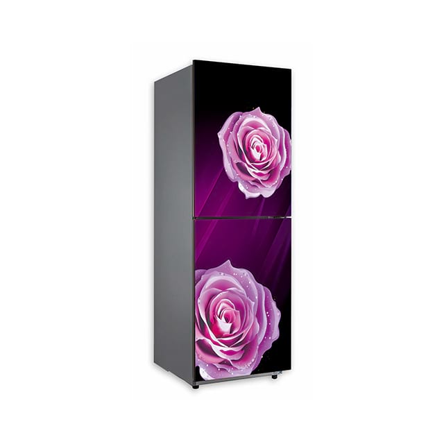 Rose And Flower Silk Screen Printing Tempered New Design Colorful Glass for Refrigerator Panel 3.2mm 