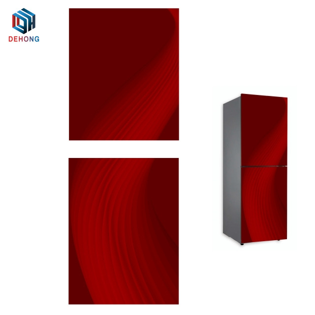 Screen Printed Color Refrigerator Tempered Glass Panel Household Appliances