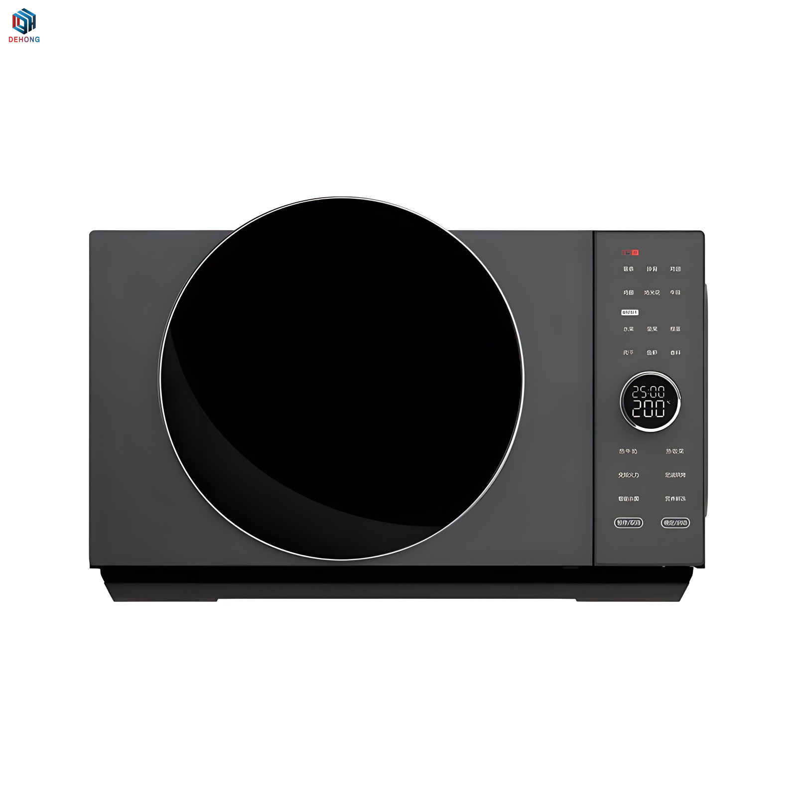 Black High Temperature Resistant Microwave Door Glass