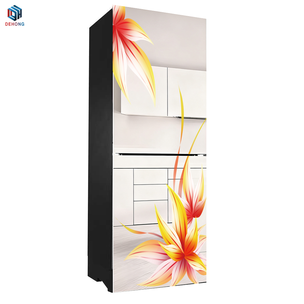 Mirror Coated With Screen Printed Refrigerator Tempered Glass Plate For Kitchen Home Appliances