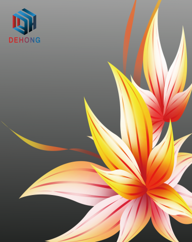 Mirror Coated With Screen Printed Refrigerator Tempered Glass Plate For Kitchen Home Appliances