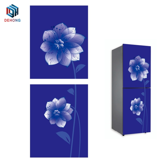 Silk Screen Printed Refrigerator Tempered Glass Panel Household Appliance