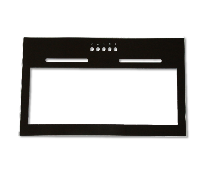 Integrated Tempered Glass with Silk Screen Buttons Panel for Range Hood Glass