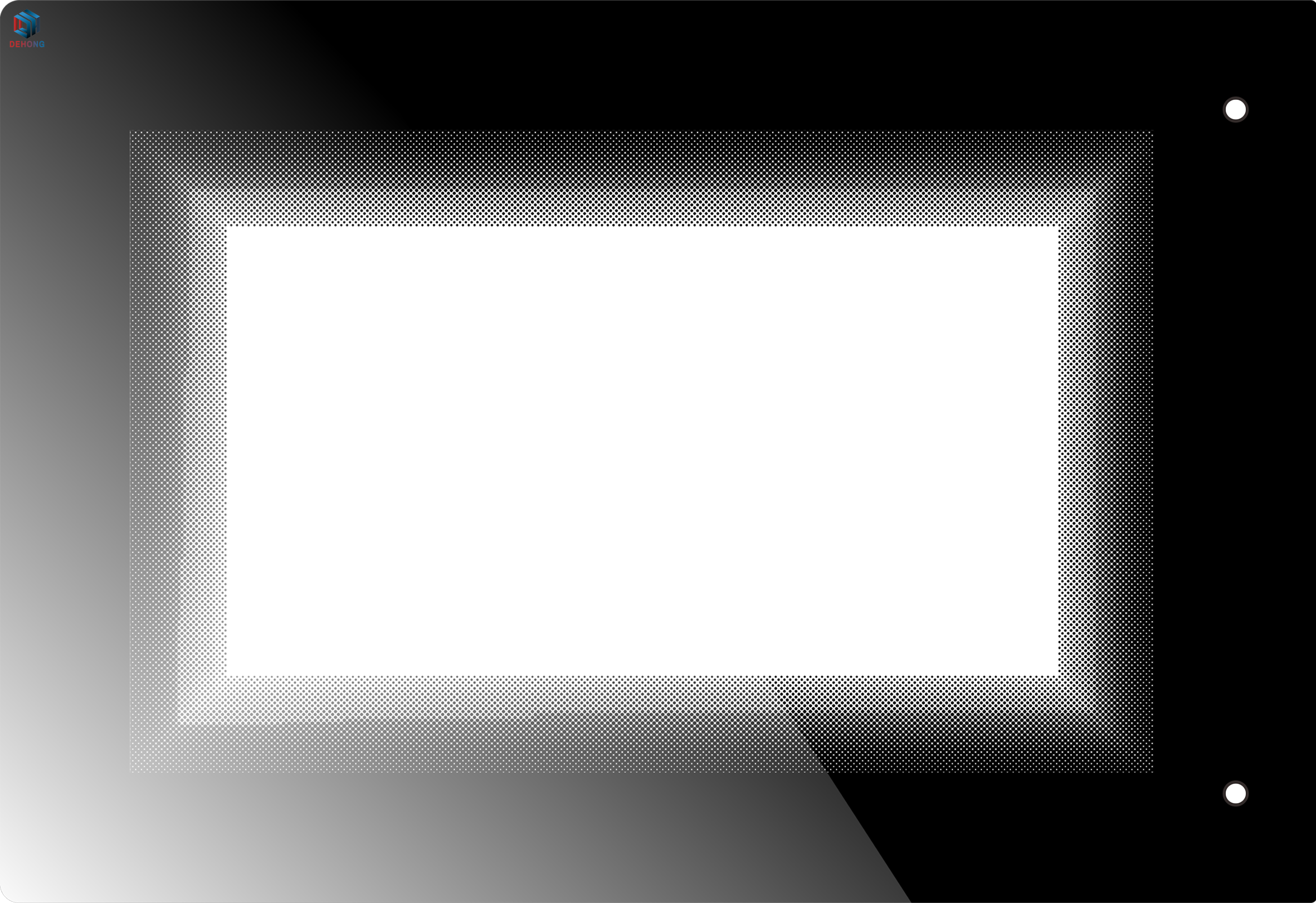 Screen Printed Colored Temperature Resistant Microwave Door Glass