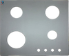 Four Burners Frosted Silk Screen Printing Tempered Gas Cooker Cooktop Glass