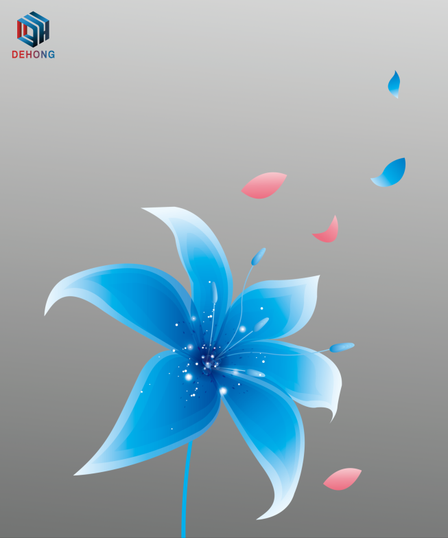 Mirror Coated Combined Screen Printed Refrigerator Glass Door Plate