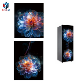 UV Printed Refrigerator Tempered Glass Panel for Household Appliances