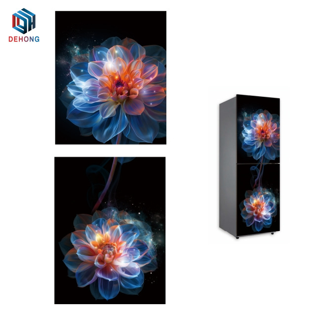 UV Printed Refrigerator Tempered Glass Panel for Household Appliances