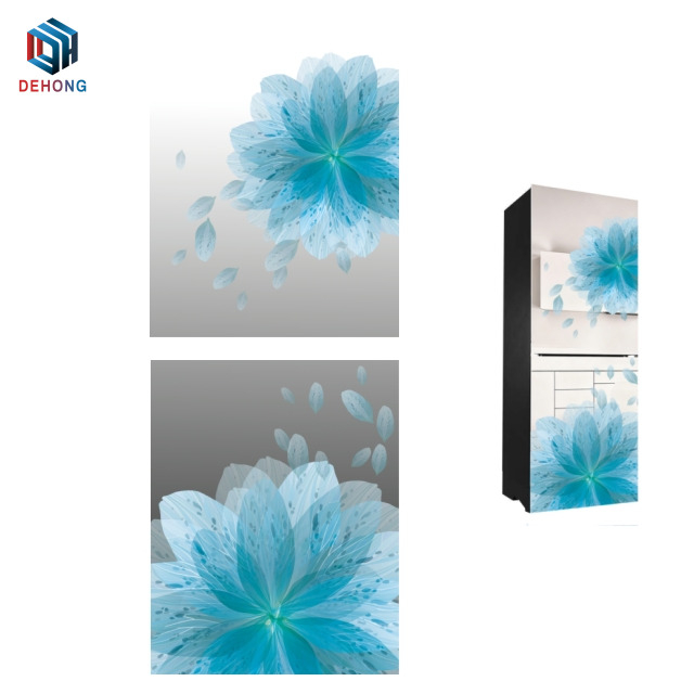 Mirror Coated Refrigerator Tempered Glass Plate With Screen Printing 