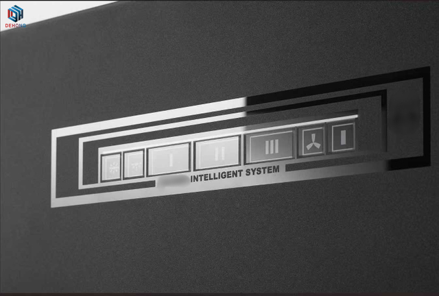 Range Hood Touchscreen Glass Panel with 3D Frosted Effect