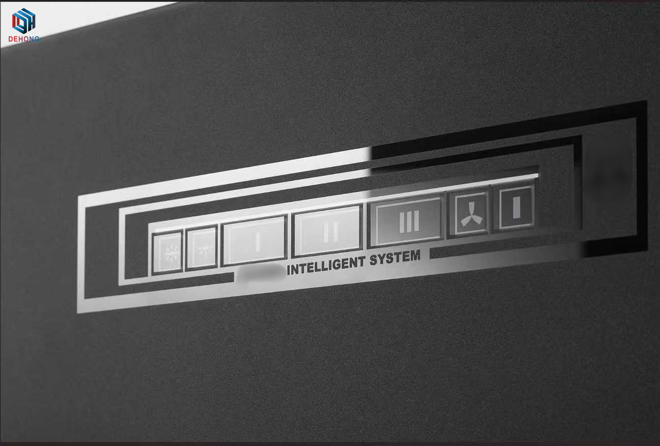 Range Hood Touchscreen Glass Panel with 3D Frosted Effect