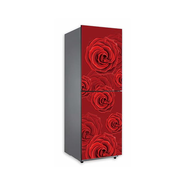 Rose And Flower Silk Screen Printing Tempered New Design Colorful Glass for Refrigerator Panel 3.2mm 