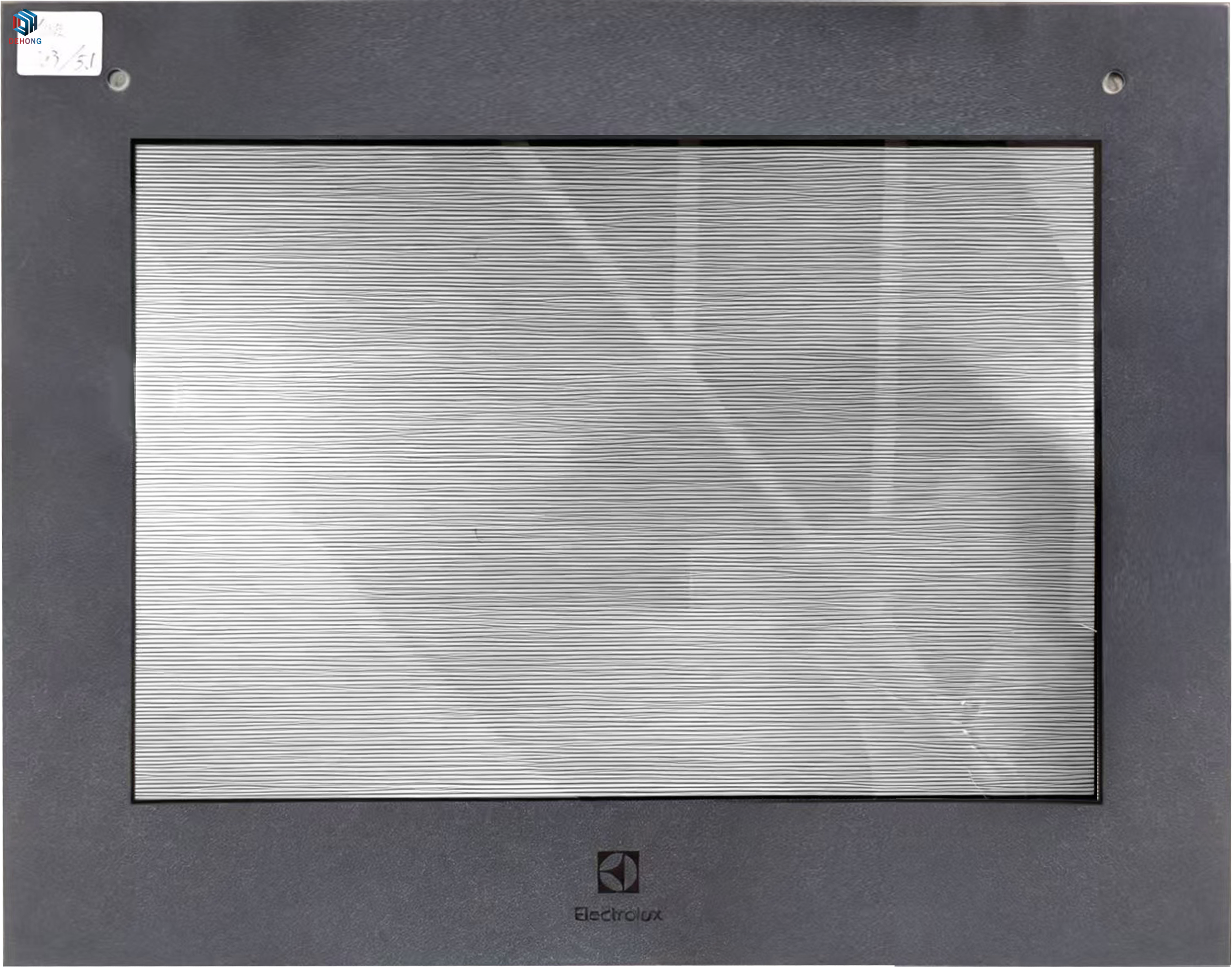 Black Screen Printed Visual Heat Resistant Oven Glass 