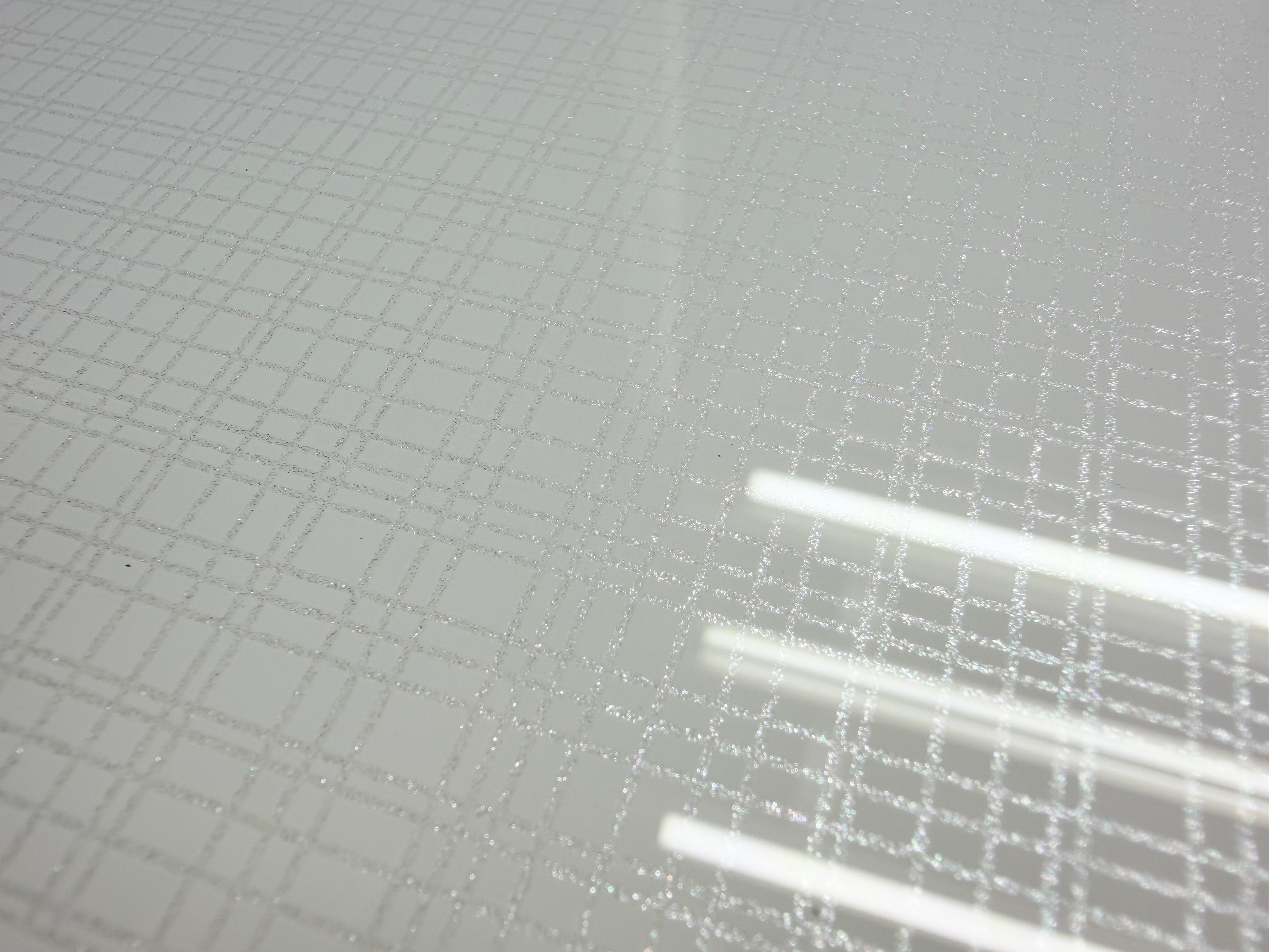 Brushed Effect Screen Printed Fridge Door Glass Panel