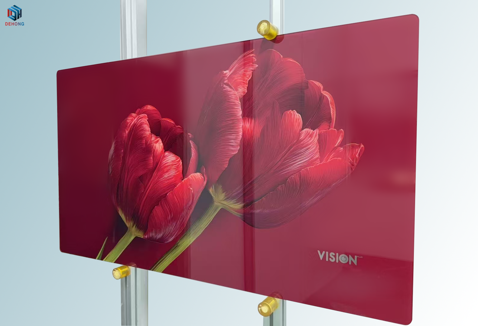 Glass Panel for Refrigerator by Colorfull UV Print