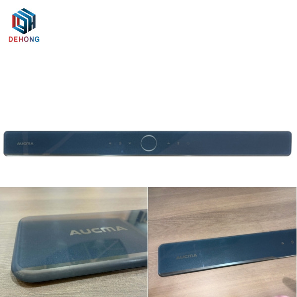 Black Silk Screen Printed Control Panel Glass for Range Hood